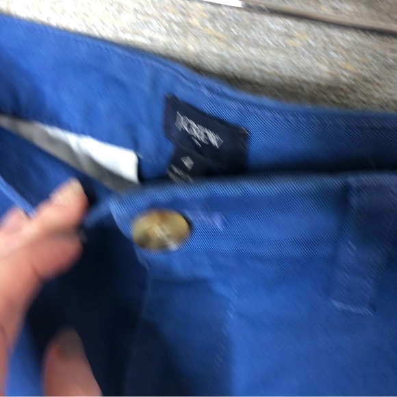 J Crew colbalt blue chino work office career crop pants - Picture 2 of 3